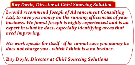 BER certificate Ray Doyle Testimonial